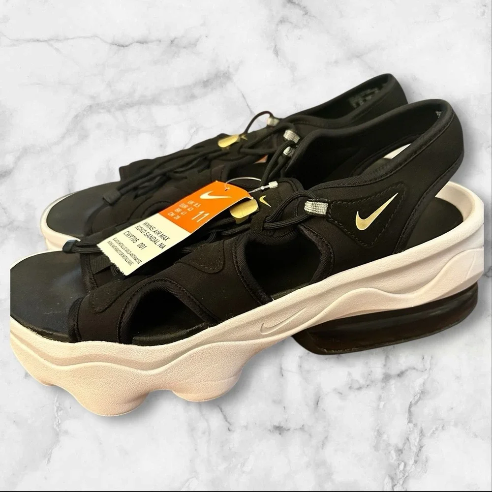 Nike Air Max Koko Sandal‎ 'Black/White' CW9705-100 Women's Size 11